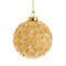 3.15" Gold Lattice Glass Ball Ornaments, 6-Piece Box Set Elegant Christmas Tree Decorations